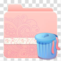 256x256 Folders Light Pink, Pink Trash Bin Folder Icon Transparent