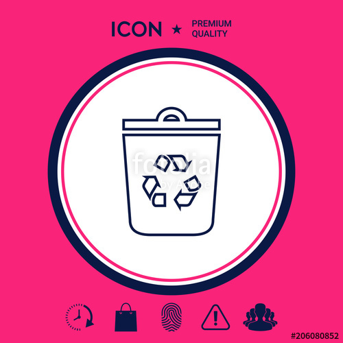 500x500 Trash Can, Recycle Bin Symbol Icon Stock Image And Royalty Free