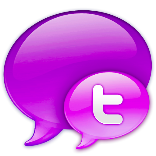 512x512 Pink, Logo, Twitter, N