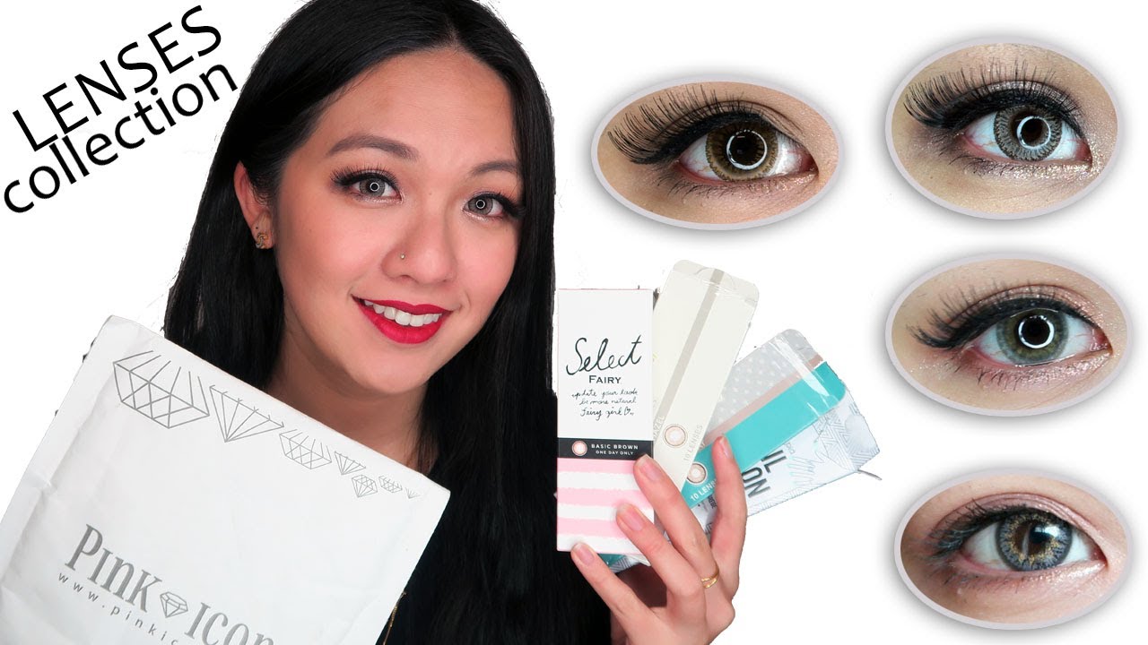 1280x720 My Circle Lens Collection Pinkicon Haul Lenses Review