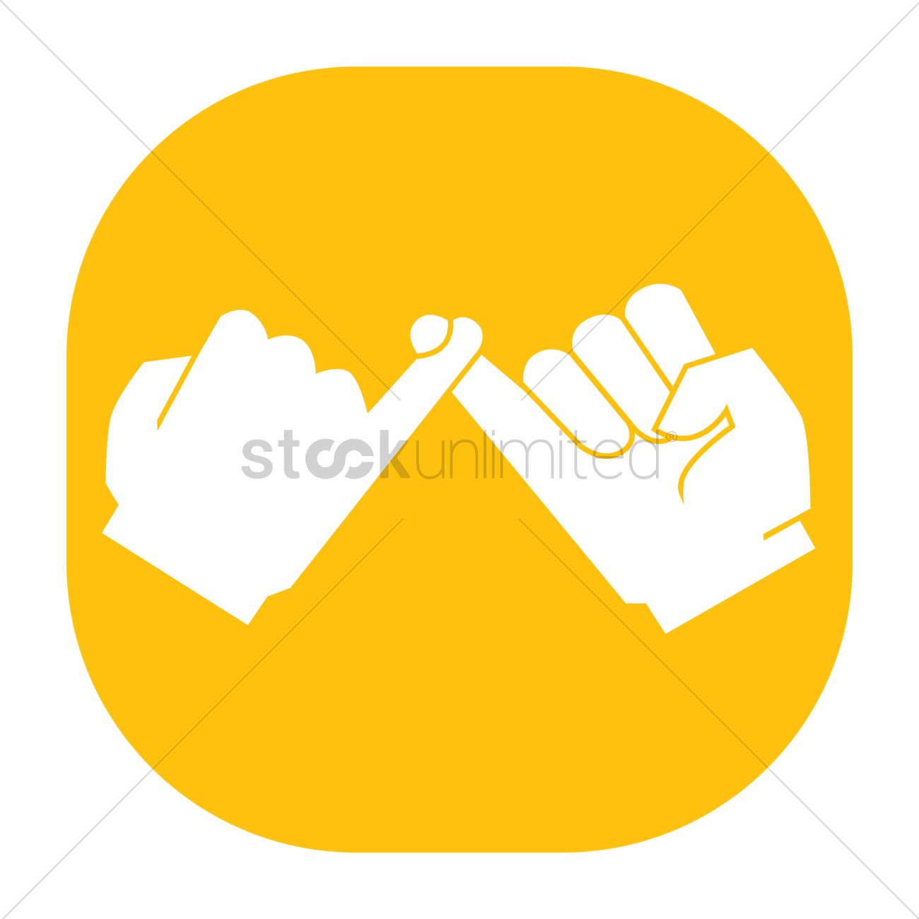 1300x1300 Hands Making Pinky Swear Vector Image