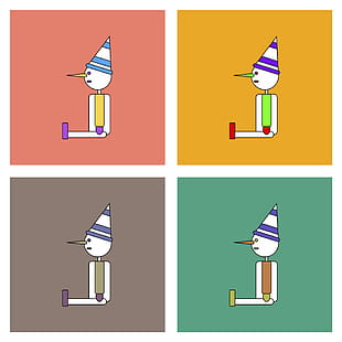 310x310 Flat Icon Design Collection Children Toy Pinocchio Vector