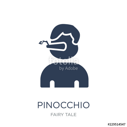500x500 Pinocchio Icon Trendy Flat Vector Pinocchio Icon On White