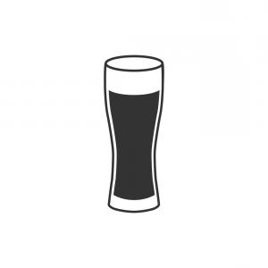 300x300 Beer Cup Solid Icon Beer Pint Glass Vector Catchsplace