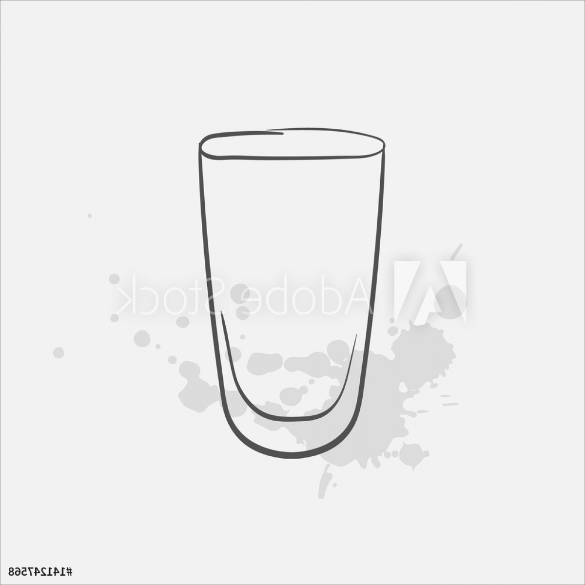 1200x1200 Pint Glass Vector Studiogrfx