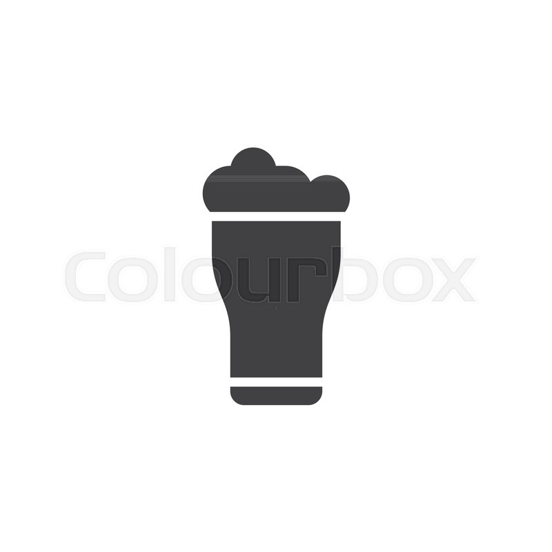 800x800 Pint Of Beer Vector Icon Filled Flat Stock Vector Colourbox