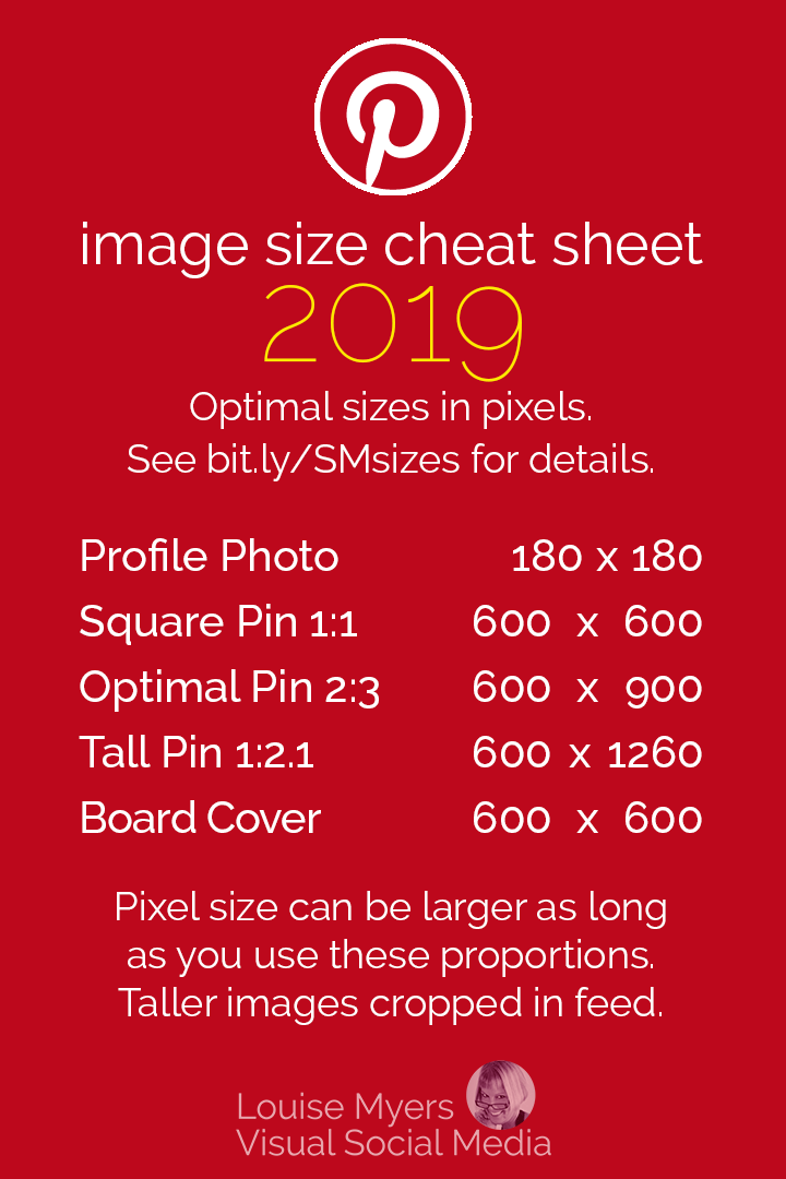 720x1080 Social Media Cheat Sheet Must Have Image Sizes!