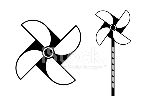 622x440 Pinwheel Icon Stock Vector