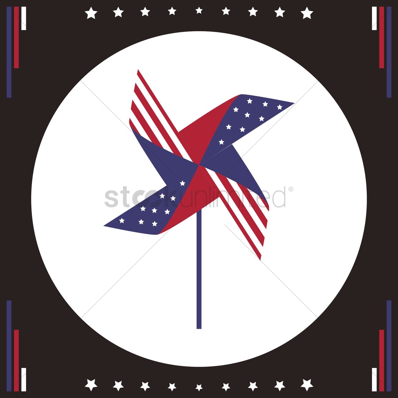 1300x1300 Pinwheel Icon Vector Image