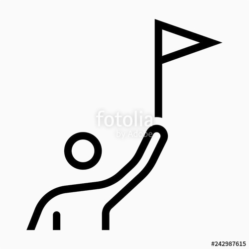 500x500 Outline Pioneer Pixel Perfect Vector Icon Stock Image And Royalty