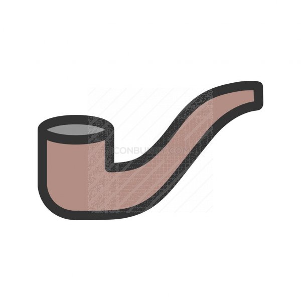600x600 Cigar Pipe Line Filled Icon