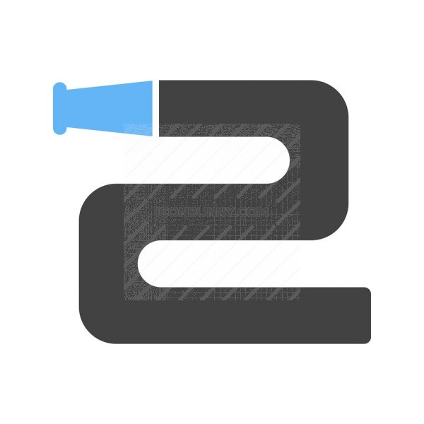 600x600 Water Pipe Blue Black Icon