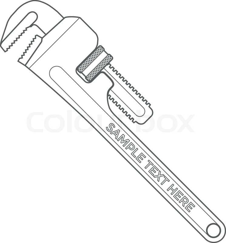 745x800 Vector Outline Dark Grey Pipe Stock Vector Colourbox