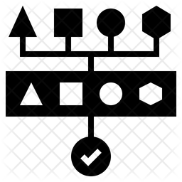 256x256 Data Pipeline Icon Of Glyph Style