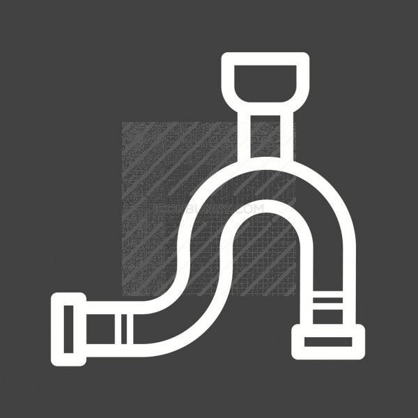 600x600 Pipeline Line Inverted Icon