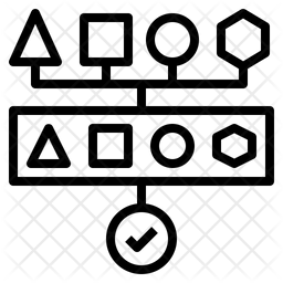 256x256 Data Pipeline Icon Of Line Style