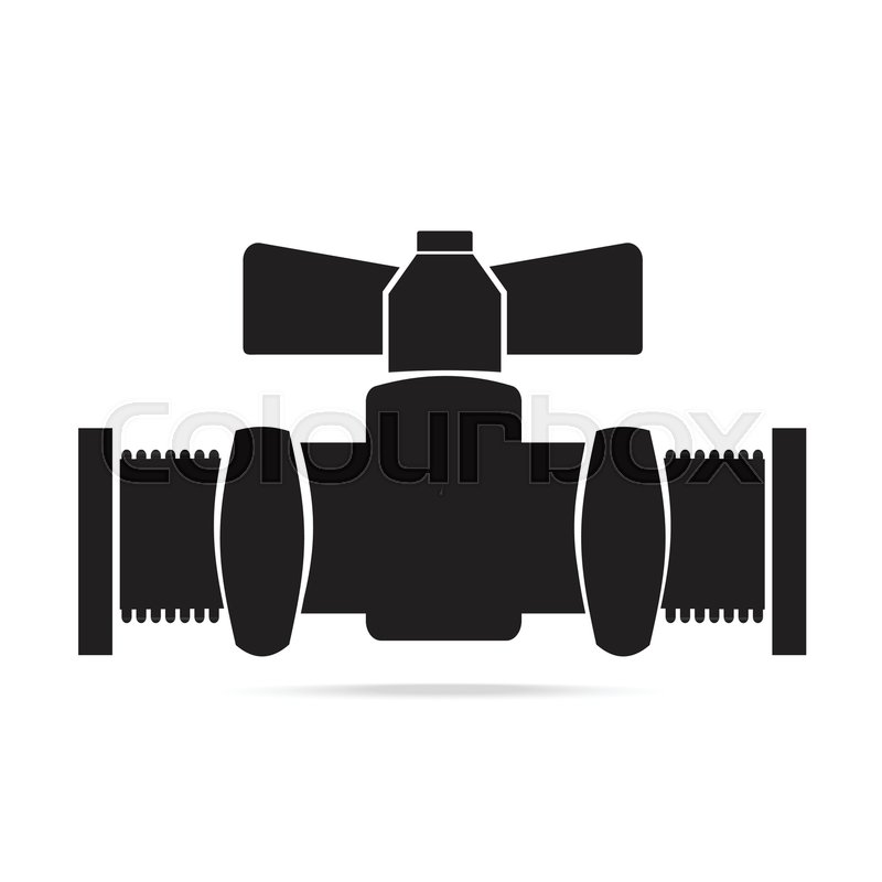 800x800 Valve Pipeline Icon Sign Vector Stock Vector Colourbox