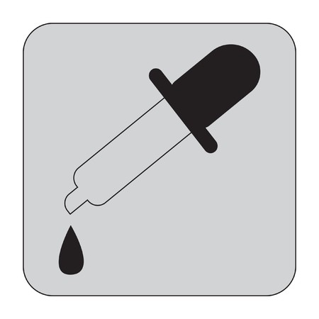 450x450 Simple Flat Black Pipette Icon Vector Royalty Free Vector Graphics