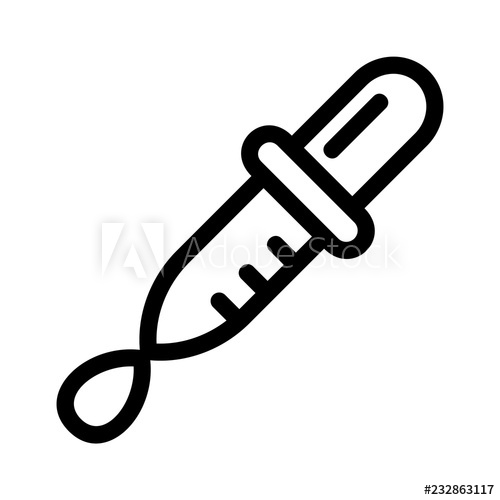 500x500 Drop Pipette Icon Outline Drop Pipette Vector Icon For Web Design