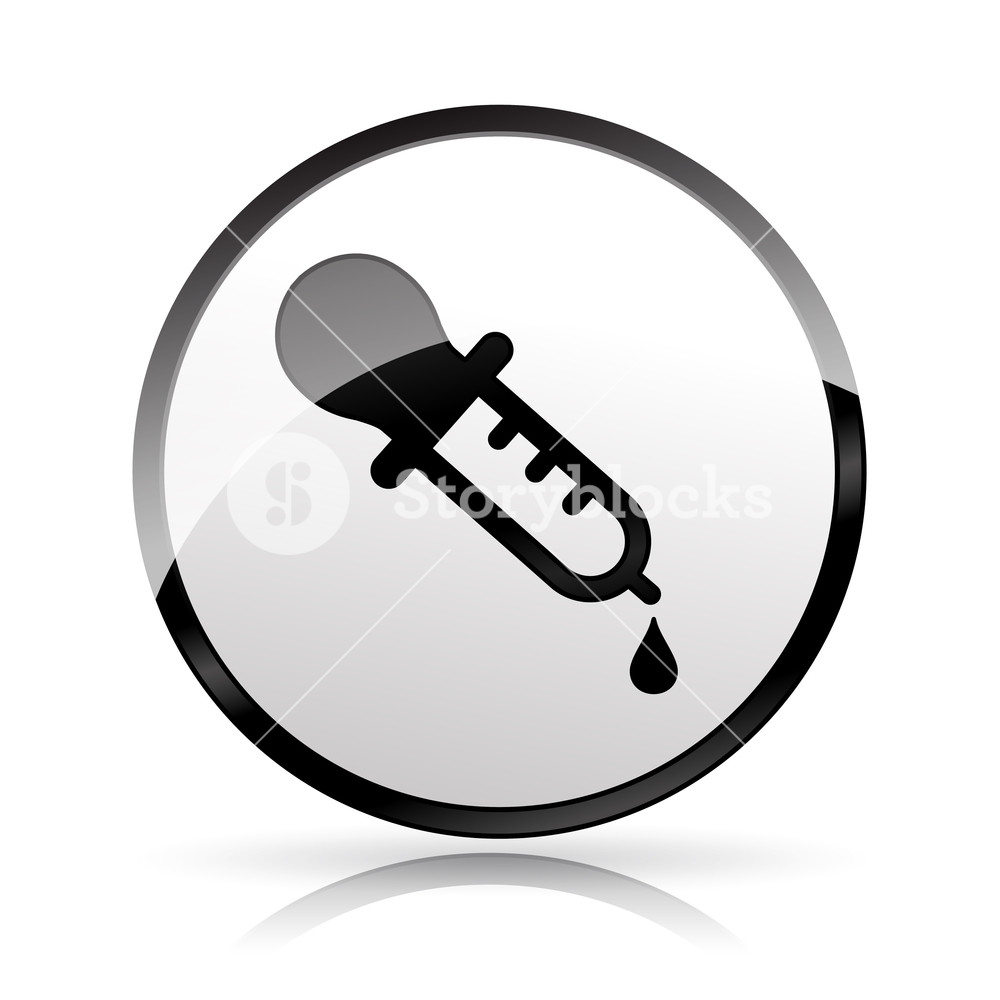 1000x1000 Illustration Of Pipette Icon On White Background Royalty Free