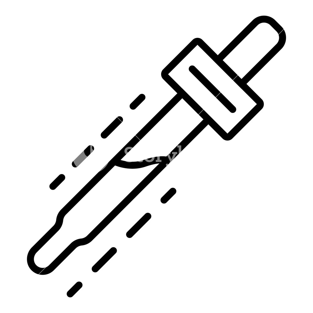 1000x1000 Medical Pipette Icon Outline Medical Pipette Vector Icon For Web