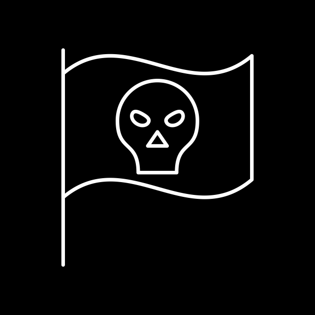 640x640 Pirate Flag Icon For Your Project, Pirate Flag, Criminal, Flag Png