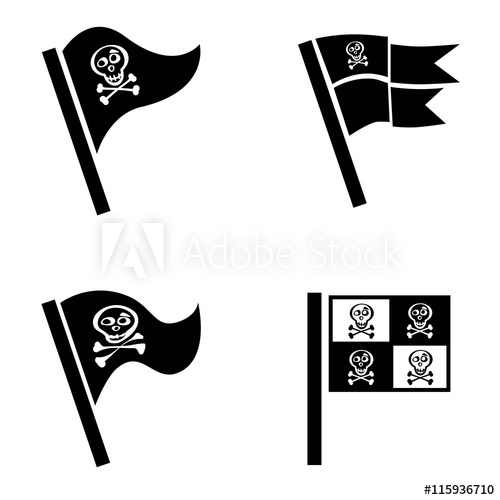 500x500 Pirate Flag Icon Collection