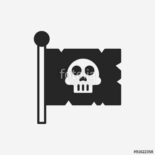 500x500 Pirate Flag Icon Stock Image And Royalty Free Vector