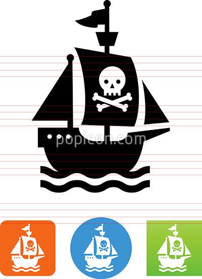 400x551 Pirate Ship Icon