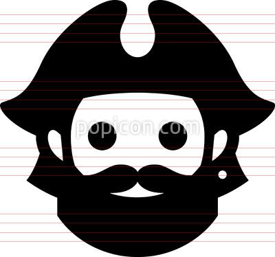 400x374 Vector Pirate Icon