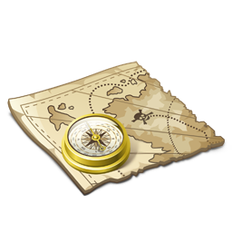 256x256 Treasure Map Icon Pirates Iconset