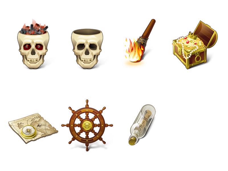 800x600 Designer Beautiful Pirate Series Icon Png