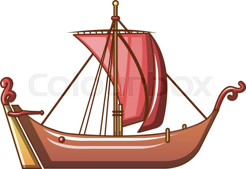 Pirate Ship Icon Cartoon Illustration Stock Vector Colourbox 800x549 Pirate Ship Icon Cartoon Illustration Stock Vector Colourbox