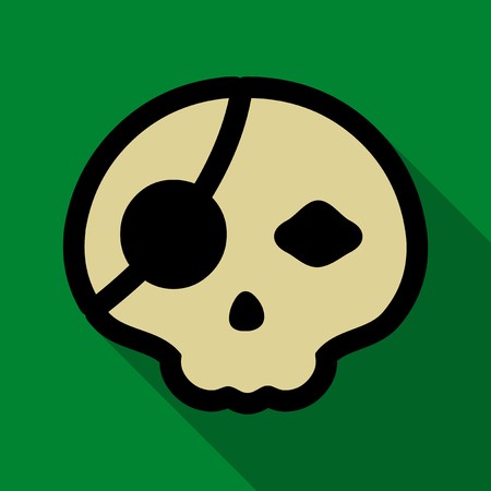 Pirate Skull Icon at Vectorified.com | Collection of Pirate Skull Icon ...