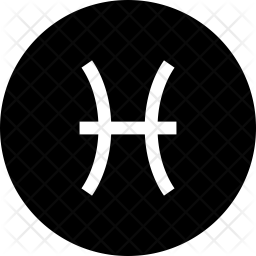 256x256 Pisces Icon Of Line Style