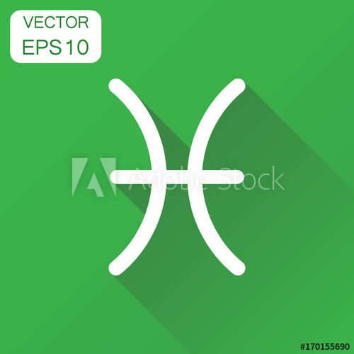 500x500 Pisces Zodiac Sign Icon Business Concept Astrology Pisces