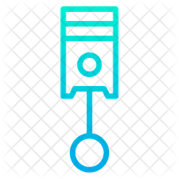 256x256 Piston Icon Of Gradient Style