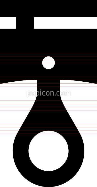 400x765 Auto Parts Piston Icon