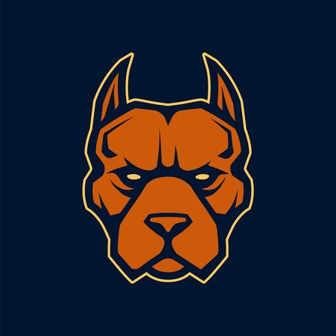 490x490 Pitbull Mascot Vector Icon