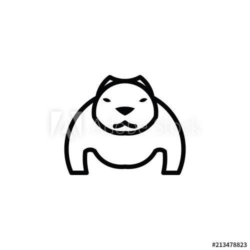 500x500 Pitbull Vector Icon