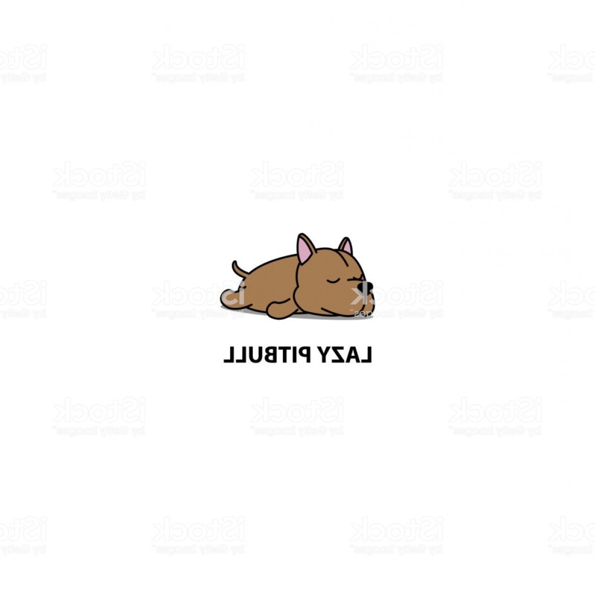 1228x1228 Lazy Dog Pitbull Sleeping Icon Vector Illustration Gm Cultracing