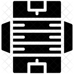 256x256 Rugby Pitch Icon Of Glyph Style
