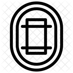 256x256 Cricket Pitch Icon Of Line Style