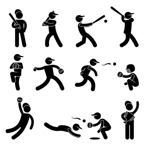 490x490 Baseball Softball Swing Pitcher Champion Icon Symbol Sign