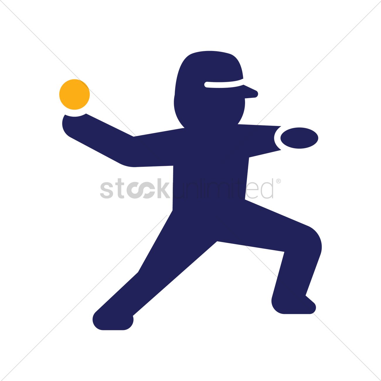 1300x1300 Baseball Pitcher Icon Vector Image