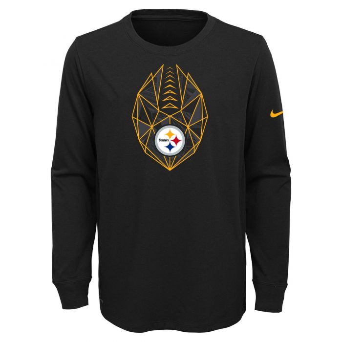 700x700 Pittsburgh Steelers Boys' Nike Exclusive Icon Long Sleeve T Shirt