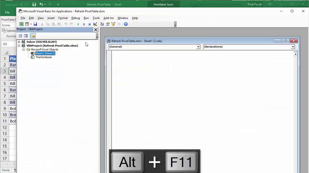 1280x720 Autorefresh Pivottable When Data Source Changes