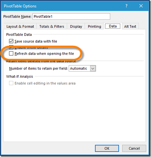 498x519 Automatically Refresh Pivot Tables In Excel