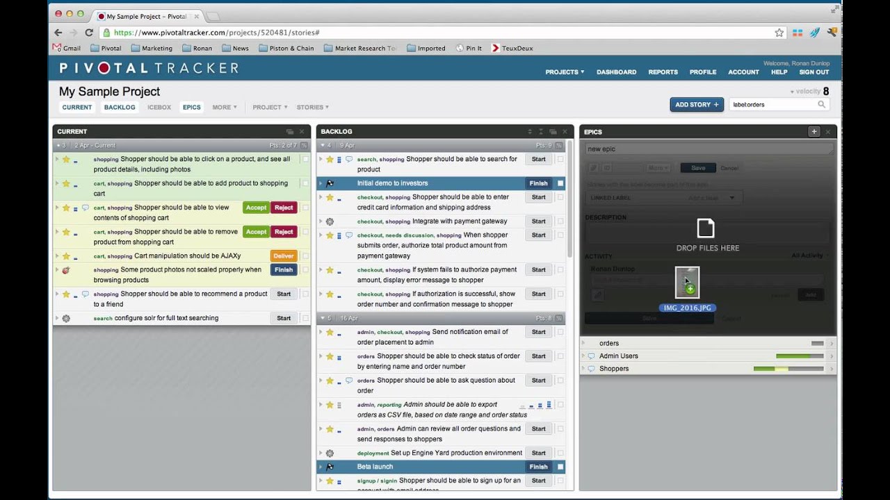 1280x720 Overview Of Pivotal Tracker Epics
