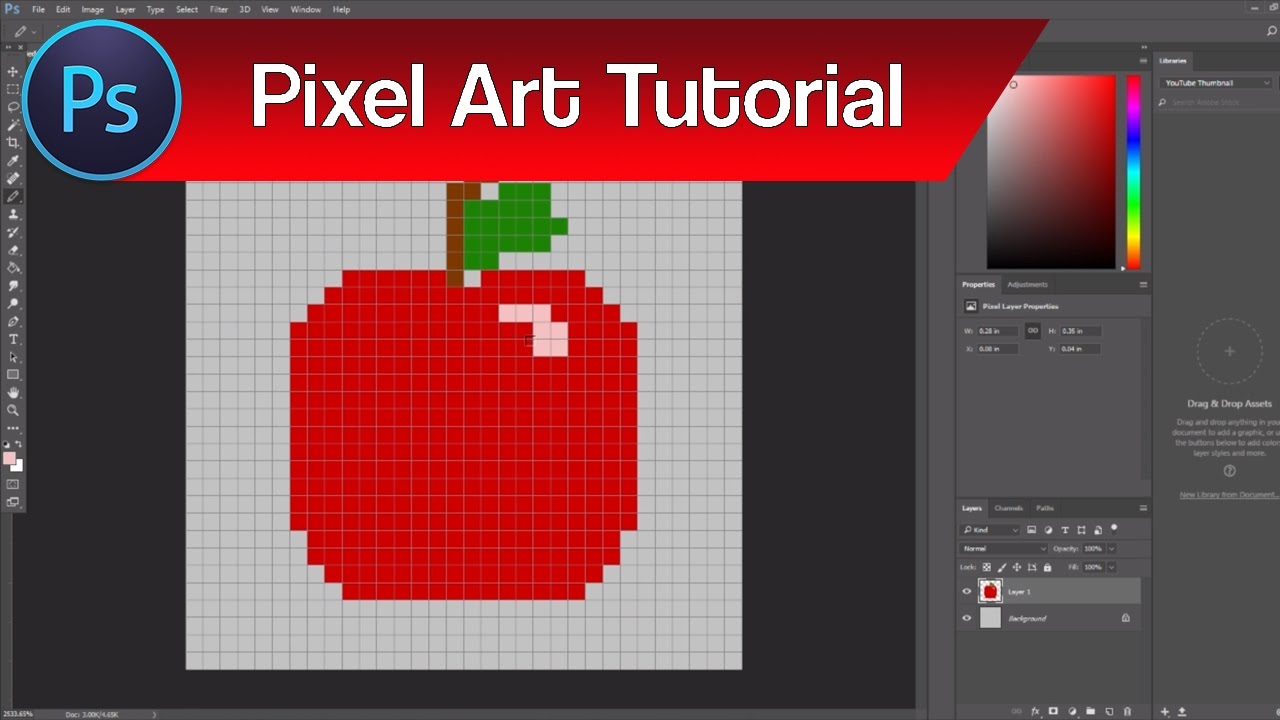 1280x720 How To Make Pixel Art Icons In Photoshop Pixel Art Icons